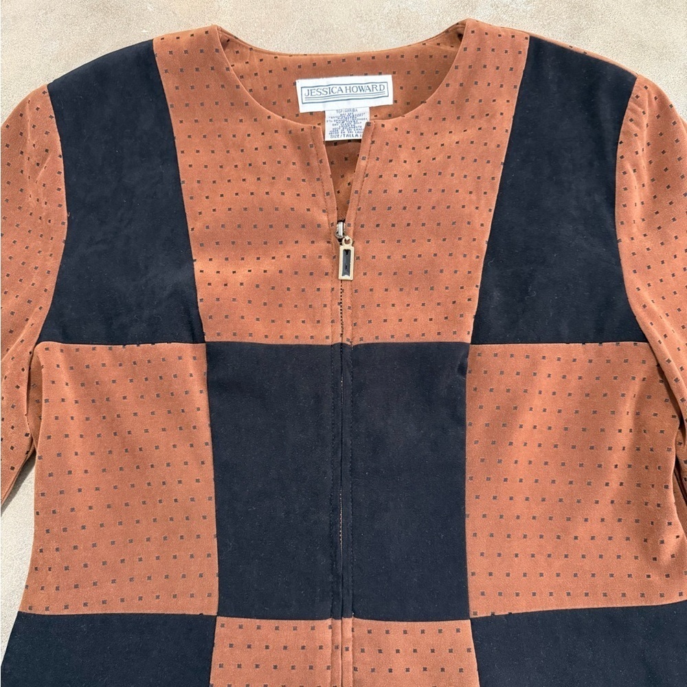 Vintage Colorblock Blazer Jacket - Picture 2 of 5